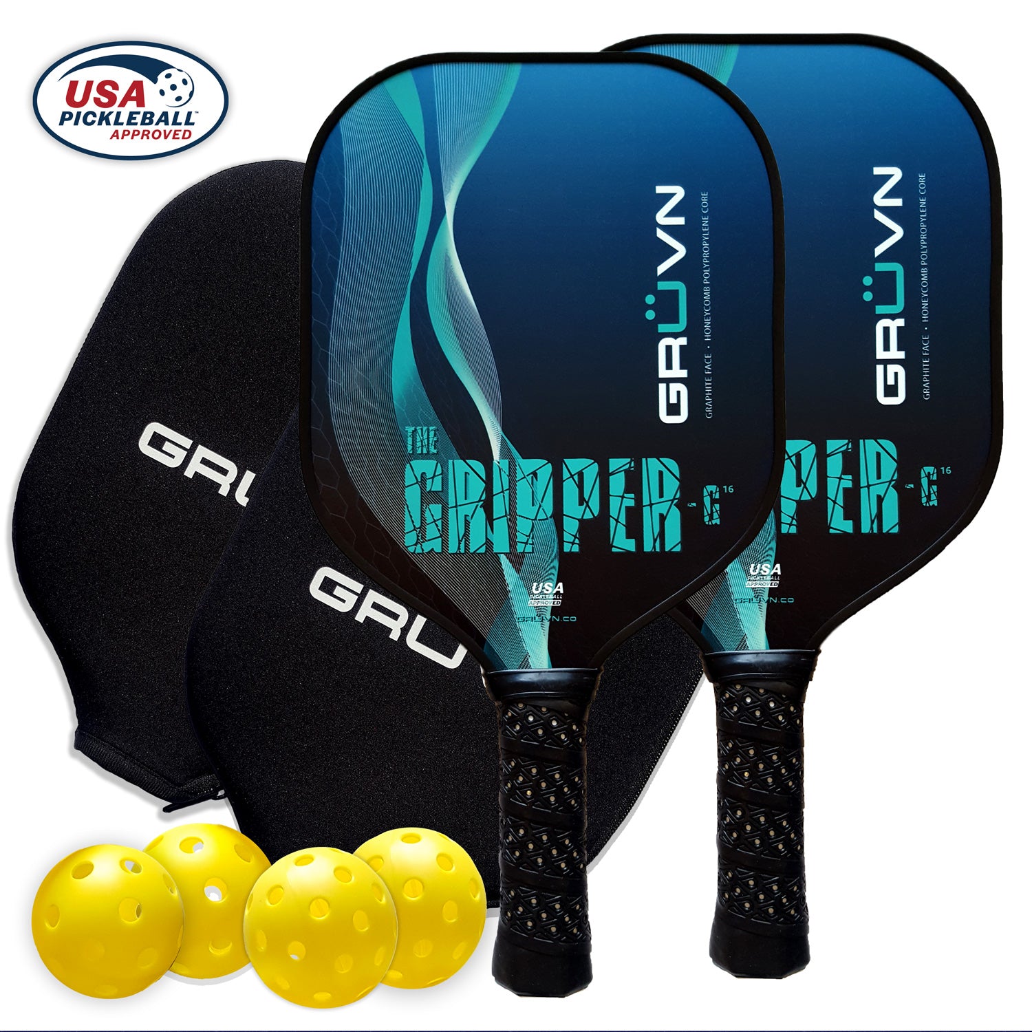 GRUVN Pickleball Sets and Bundles Pickleball Starter Sets Complete
