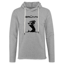 Load image into Gallery viewer, GRÜVN "Seal in Shades" Unisex Lightweight Terry Hoodie - 2 Colors - heather gray