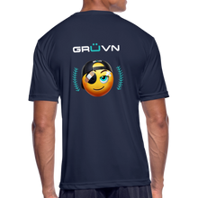 Load image into Gallery viewer, BRÜZN Men’s Moisture Wicking Performance T-Shirt - Yellow Logo (4 Colors) - navy