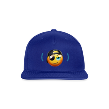Load image into Gallery viewer, BRUZN Snapback Cap - Yellow logo Blue stitches (4 hat colors) - royal blue