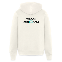 Load image into Gallery viewer, GRÜVN  with 'Team GRUVN on back' - Bella + Canvas Unisex Full Zip Hoodie - Black Logo (3 Colors) - vintage white