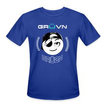 Load image into Gallery viewer, BRÜZN Men’s Moisture Wicking Performance T-Shirt - white Logo (4 Colors) - royal blue