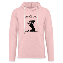 Load image into Gallery viewer, GRÜVN "Seal in Shades" Unisex Lightweight Terry Hoodie - 2 Colors - cream heather pink