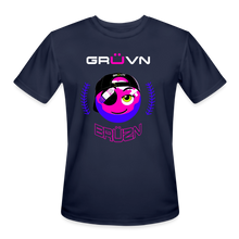 Load image into Gallery viewer, BRÜZN Men’s Moisture Wicking Performance T-Shirt - Pink and Purple Logo (4 Colors) - navy