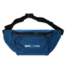 Load image into Gallery viewer, GRÜVN Large Crossbody Hip Bag - White and Blue Logo (3 colors) - blue