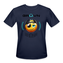 Load image into Gallery viewer, BRÜZN Men’s Moisture Wicking Performance T-Shirt - Yellow Logo 2 (4 Colors) - navy