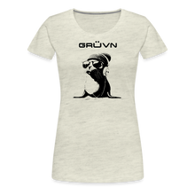 Load image into Gallery viewer, GRÜVN "Seal in Shades" Women’s Premium T-Shirt - Black logo (10 colors) - heather oatmeal