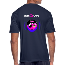 Load image into Gallery viewer, BRÜZN Men’s Moisture Wicking Performance T-Shirt - Pink and Purple Logo (4 Colors) - navy