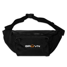 Load image into Gallery viewer, GRÜVN Large Crossbody Hip Bag - White and Orange Logo (3 colors) - black