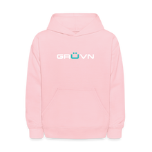Load image into Gallery viewer, GRÜVN  Kids' Hoodie - White & Blue Logo (7 colors) - pink