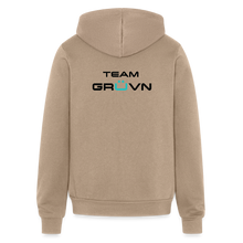 Load image into Gallery viewer, GRÜVN  with 'Team GRUVN on back' - Bella + Canvas Unisex Full Zip Hoodie - Black Logo (3 Colors) - tan