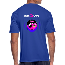 Load image into Gallery viewer, BRÜZN Men’s Moisture Wicking Performance T-Shirt - Pink and Purple Logo (4 Colors) - royal blue
