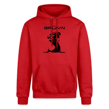 Load image into Gallery viewer, GRÜVN "Seal in Shades" Champion Unisex Powerblend Hoodie - Black logo (6 Colors) - Scarlet