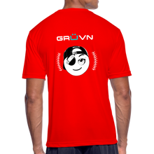 Load image into Gallery viewer, BRÜZN Men’s Moisture Wicking Performance T-Shirt - white Logo (4 Colors) - red