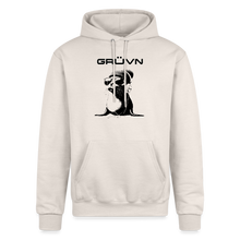 Load image into Gallery viewer, GRÜVN "Seal in Shades" Champion Unisex Powerblend Hoodie - Black logo (6 Colors) - Sand
