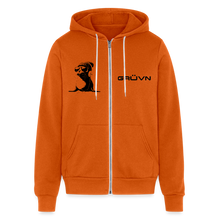 Load image into Gallery viewer, GRÜVN  with 'Team GRUVN on back' - Bella + Canvas Unisex Full Zip Hoodie - Black Logo (3 Colors) - autumn