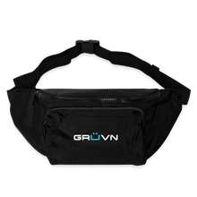 Load image into Gallery viewer, GRÜVN Large Crossbody Hip Bag - White and Blue Logo (3 colors) - black