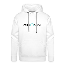 Load image into Gallery viewer, GRÜVN Men’s Premium Hoodie - Black & Blue Logo (8 Colors) - white