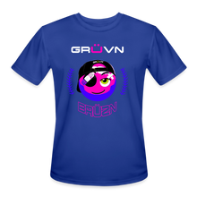 Load image into Gallery viewer, BRÜZN Men’s Moisture Wicking Performance T-Shirt - Pink and Purple Logo (4 Colors) - royal blue