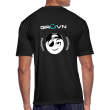 Load image into Gallery viewer, BRÜZN Men’s Moisture Wicking Performance T-Shirt - white Logo (4 Colors) - black