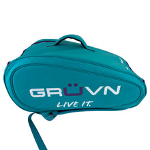 Load image into Gallery viewer, GRUVN Court backpack pickleball bag racquet bag teal blue purple