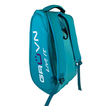 Load image into Gallery viewer, GRUVN Court backpack pickleball bag racquet bag teal blue purple