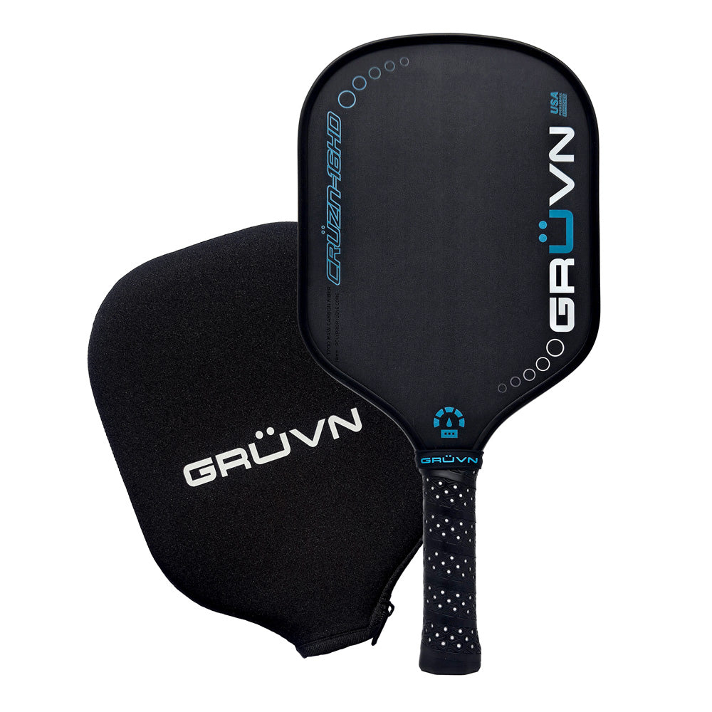 GRUVN CRUZN-16HD Pickleball Paddle Carbon Fiber 16mm Hybrid Blue