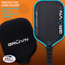 Load image into Gallery viewer, GRUVN CRUZN-16X pickleball paddle carbon fiber elongated blue