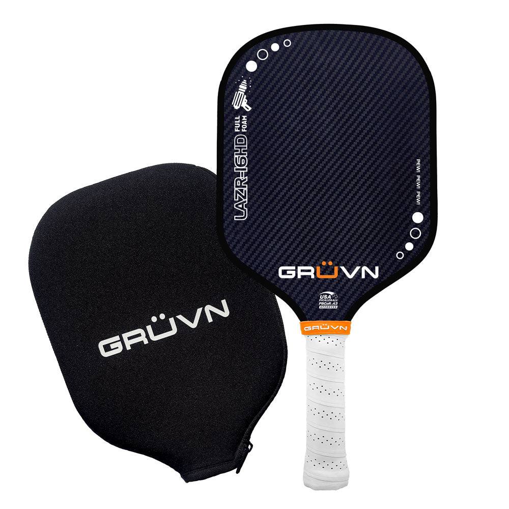 GRUVN LAZR-16HD Full Foam Pickleball Paddle Hybrid shape Kevlar