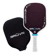 Load image into Gallery viewer, GRUVN LAZR-16HD Full Foam pickleball paddle kevlar-carbon fiber hybrid shape red