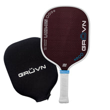 Load image into Gallery viewer, GRUVN LAZR-16S Kevlar carbon fiber pickleball paddles red standard wide body 16mm