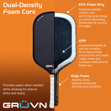 Load image into Gallery viewer, LAZR-16X Full Foam Pickleball Paddle elongated blue