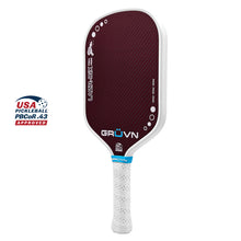 Load image into Gallery viewer, GRUVN LAZR-16X Full Foam pickleball paddle elongated Kevlar-carbon fiber red
