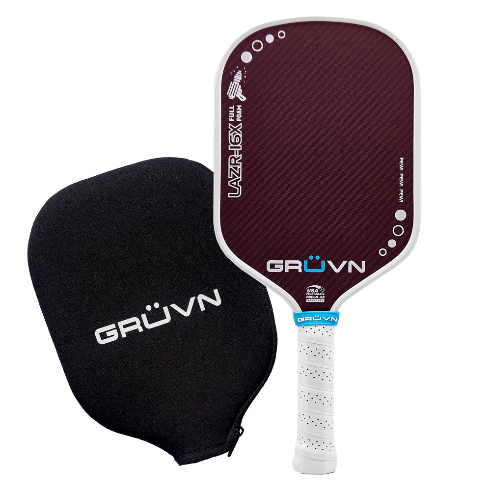(gamon　unwound) GRUVN LAZR-16X Full Foam Pickleball Paddle Elongated Kevlar-Carbon