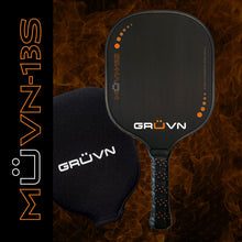 Load image into Gallery viewer, GRUVN MUVN-13S wide body thermoformed pickleball paddle 13mm T700 carbon fiber