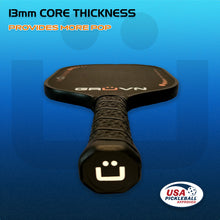 Load image into Gallery viewer, GRUVN MUVN-13S wide body thermoformed pickleball paddle 13mm T700 carbon fiber 
