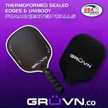 Load image into Gallery viewer, GRUVN MUVN-13S thermoformed carbon fiber pickleball paddle 13mm standard shape purple
