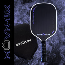 Load image into Gallery viewer, GRUVN MUVN-13X thermoformed carbon fiber pickleball paddle 13mm elongated purple
