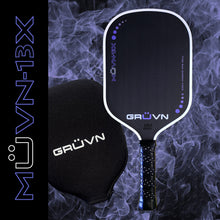 Load image into Gallery viewer, GRUVN MUVN-13X thermoformed carbon fiber pickleball paddle 13mm elongated purple