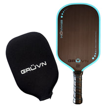 Load image into Gallery viewer, GRUVN MUVN-16E thermoformed pickleball paddle blue elongated short handle
