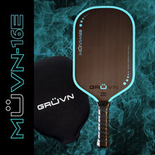 Load image into Gallery viewer, GRUVN MUVN-16E thermoformed pickleball paddle blue elongated short handle
