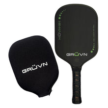 Load image into Gallery viewer, GRUVN MUVN-16H thermoformed pickleball paddle carbon fiber long handle green