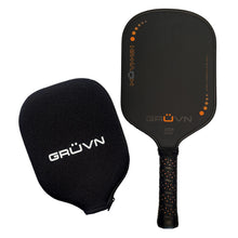 Load image into Gallery viewer, GRUVN MUVN-16H thermoformed pickleball 16mm core long handle orange
