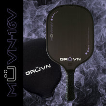 Load image into Gallery viewer, GRUVN MUVN-16V pickleball paddle thermoformed  carbon fiber short handle
