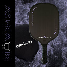 Load image into Gallery viewer, GRUVN MUVN-16V pickleball paddle thermoformed  carbon fiber short handle