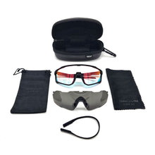 Load image into Gallery viewer, GRUVN protective eyewear sw-1 pickleball sports protective eye goggles glasses eye wear black