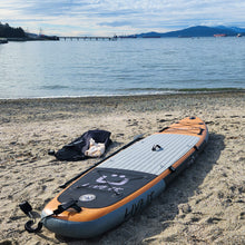 Load image into Gallery viewer, GRUVN  Inflatable Paddle Board Package SUP 11' All Around Paddle Board Wood Design Round Nose  iSUP