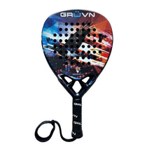 Load image into Gallery viewer, GRUVN Padel Racket Diamond Shape 18K Carbon Fiber Pop Tennis Racket Great Bustard 1.0 18K Shadow