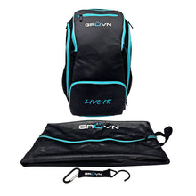 Load image into Gallery viewer, GRUVN Pickleball Bag Small Court Backpack With Fence Hook Shoe Compartment Racquet Padel Bag- Black