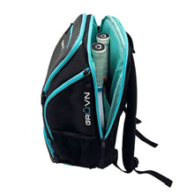 Load image into Gallery viewer, GRUVN Pickleball Bag Small Court Backpack With Fence Hook Shoe Compartment Racquet Padel Bag- Black
